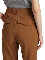 Straight-Leg High-Rise Trousers