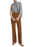 Straight-Leg High-Rise Trousers