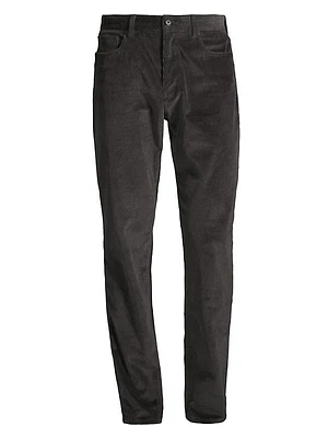 Corduroy Five-Pocket Relaxed-Fit Pants