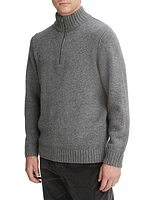 Relaxed Quarter-Zip Knit Sweater