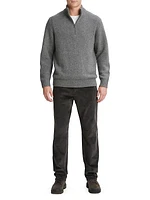 Relaxed Quarter-Zip Knit Sweater