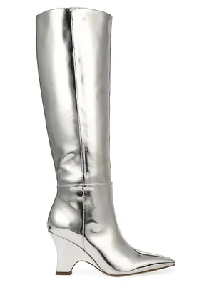 Vance Metallic Knee-High Boots