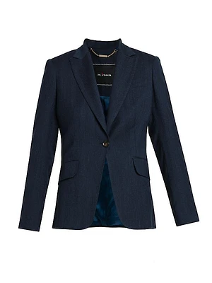 Single-Breasted Wool Blazer