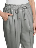Cashmere Elastic-Waist Pants