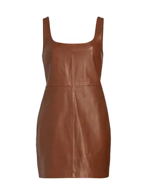 Delaney Leather Minidress