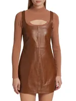 Delaney Leather Minidress