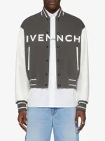 Plage Varsity Jacket Wool and Leather