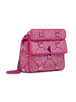Small Roman Stud The Shoulder Bag Chain with Sparkling Embroidery
