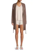 Cozychic Ultra Lite® Rib-Knit DrawstringCardigan