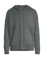 Wilton Zip-Front Hooded Sweatshirt
