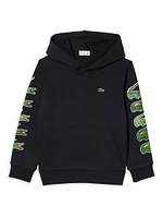 Little Boy's & Croc Sleeves Hoodie