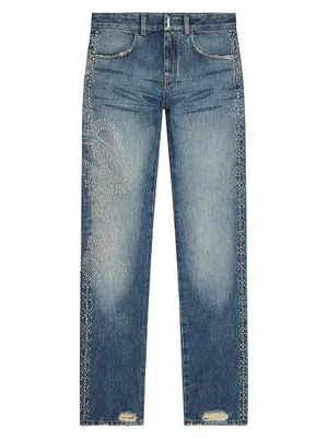 Jeans Denim With Studs