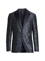 Cerimonia Floral Silk-Wool Brocade One-Button Dinner Jacket