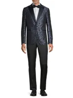 Cerimonia Floral Silk-Wool Brocade One-Button Dinner Jacket