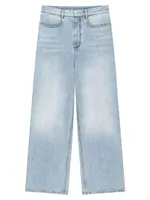 Low Crotch Wide Jeans Denim