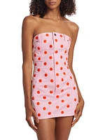 Polka Dot Strapless Minidress