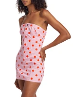 Polka Dot Strapless Minidress