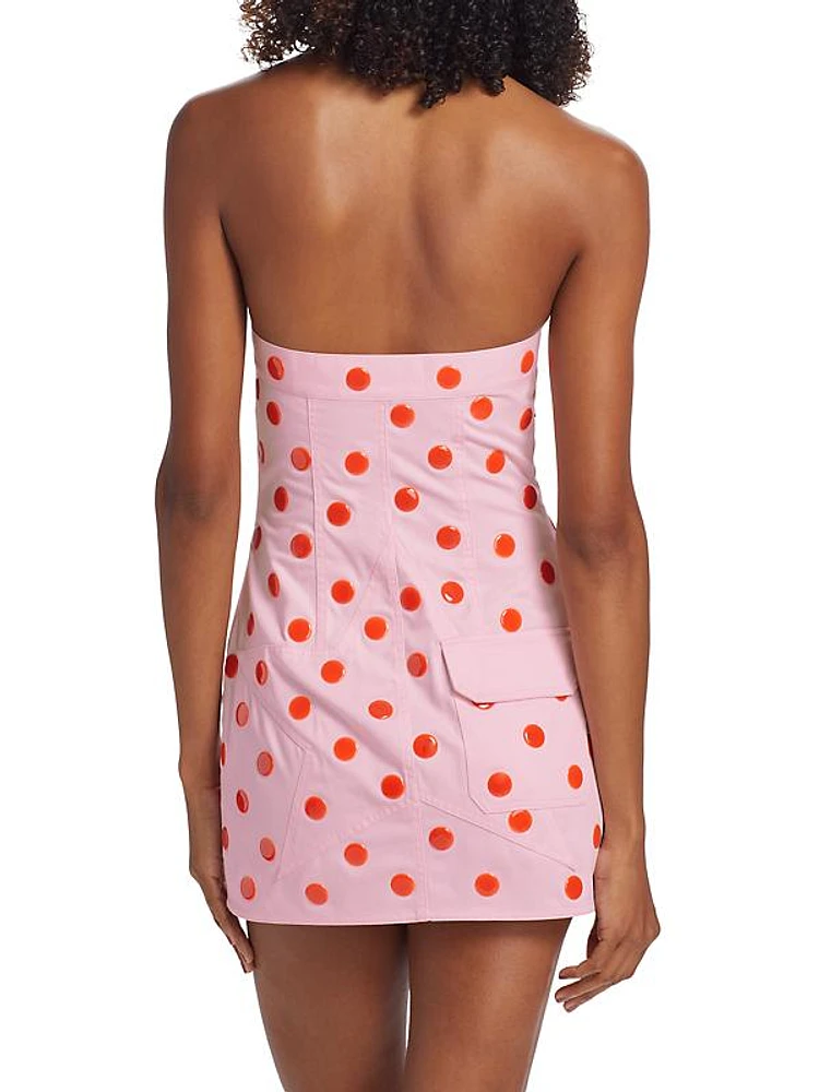 Polka Dot Strapless Minidress