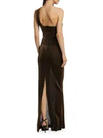 Abel Shimmer Cut-Out Gown