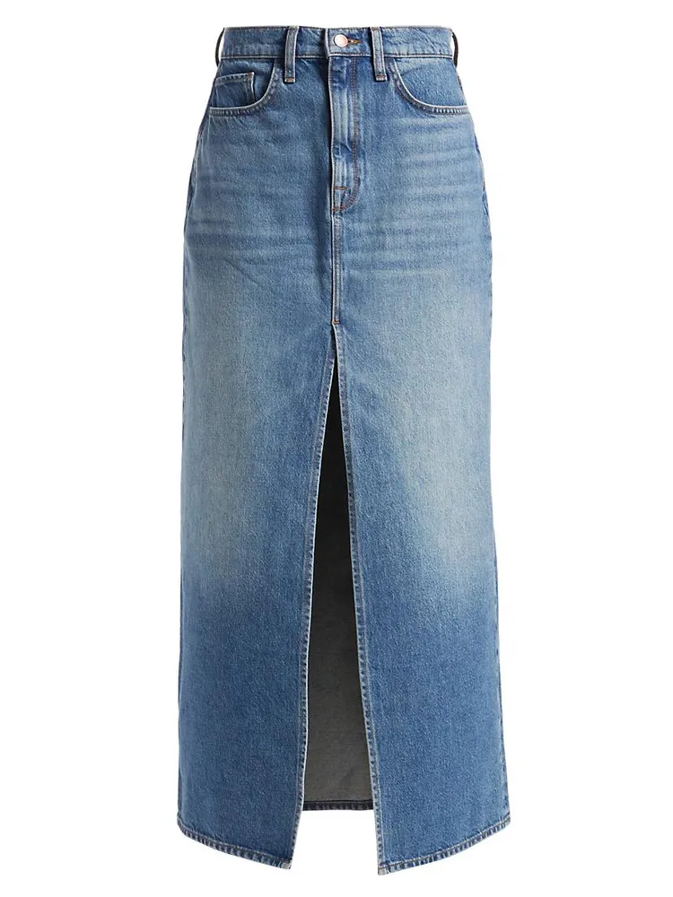 Ms. Westwood Denim Maxi Skirt