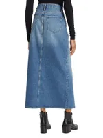 Ms. Westwood Denim Maxi Skirt