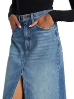 Ms. Westwood Denim Maxi Skirt