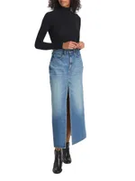 Ms. Westwood Denim Maxi Skirt