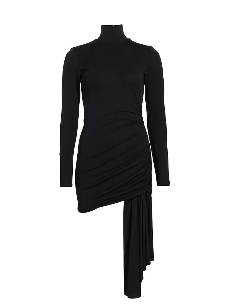 Ronaldo Ruched Jersey Drape Minidress