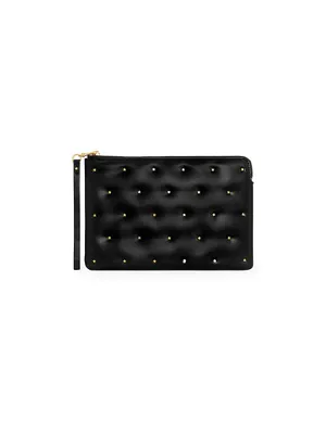 Star Studded Faux-Leather Wristlet