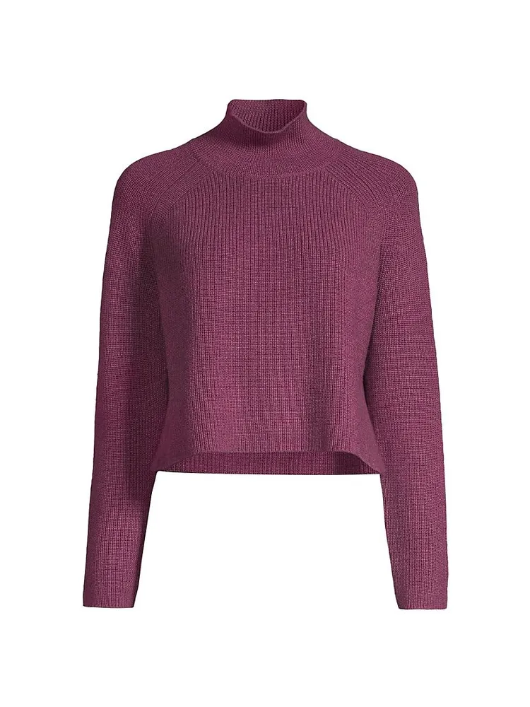 Cropped Wool Turtleneck