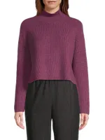 Cropped Wool Turtleneck