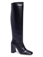 Syd 95MM Leather Block-Heel Boots