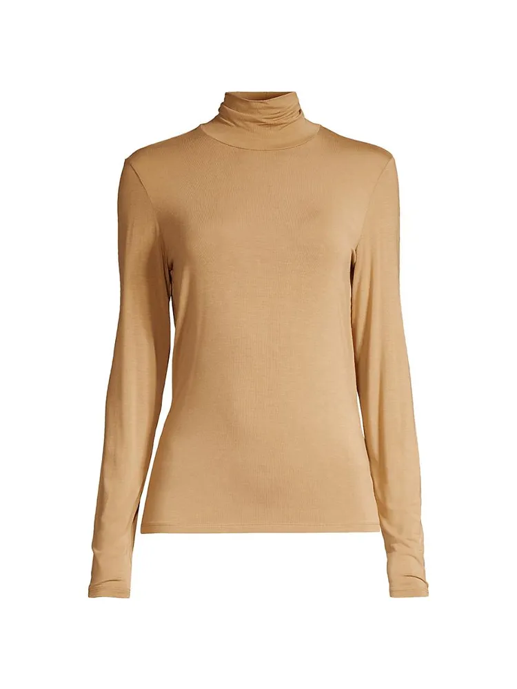 Kiku Silk-Blend Roll-Neck Sweater