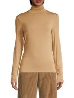 Kiku Silk-Blend Roll-Neck Sweater