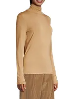 Kiku Silk-Blend Roll-Neck Sweater