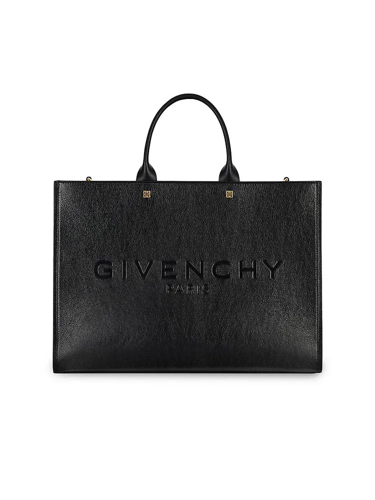 Medium G-Tote Shopping Bag in Leather