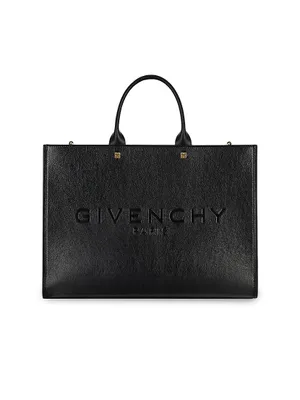 Medium G-Tote Shopping Bag in Leather