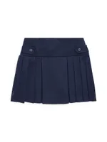 Little Girl's & Pleated Ponte Skirt