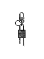 4G Padlock Keyring In Metal