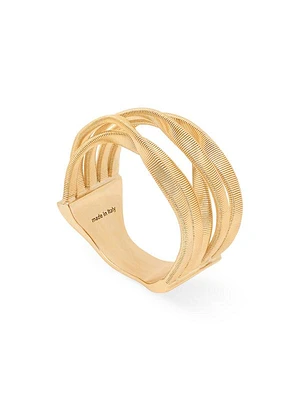 Marrakech 18K Yellow Gold 5-Strand Ring