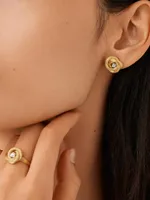 Jaipur Link 18K Yellow Gold & 0.16 TCW Diamond Stud Earrings