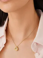 Jaipur Link 18K Yellow Gold & 0.08 TCW Diamond Pendant Necklace