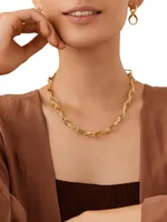 Marrakech Onde 18K Yellow Gold Double-Link Chain Necklace