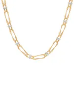 Marrakech Onde Two-Tone 18K Gold & 2.34 TCW Diamond Double-Link Chain Necklace