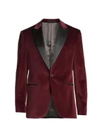 Velvet One-Button Dinner Jacket