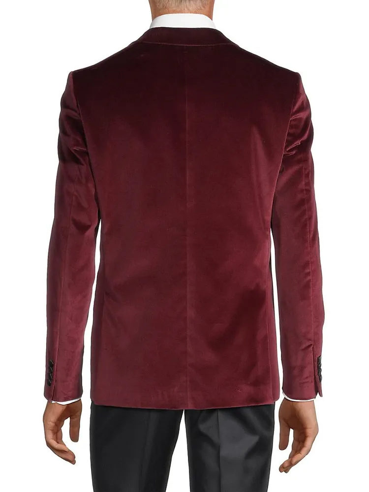 Velvet One-Button Dinner Jacket