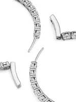 Tennis Perfect Sterling Silver Inside-Out Hoop Earrings