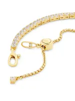 Tennis 18K-Gold-Plated & Cubic Zirconia Bracelet