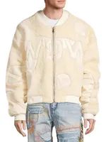 Digi Shearling Bomber Jacket