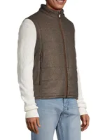 Hooded Wool-Blend Vest